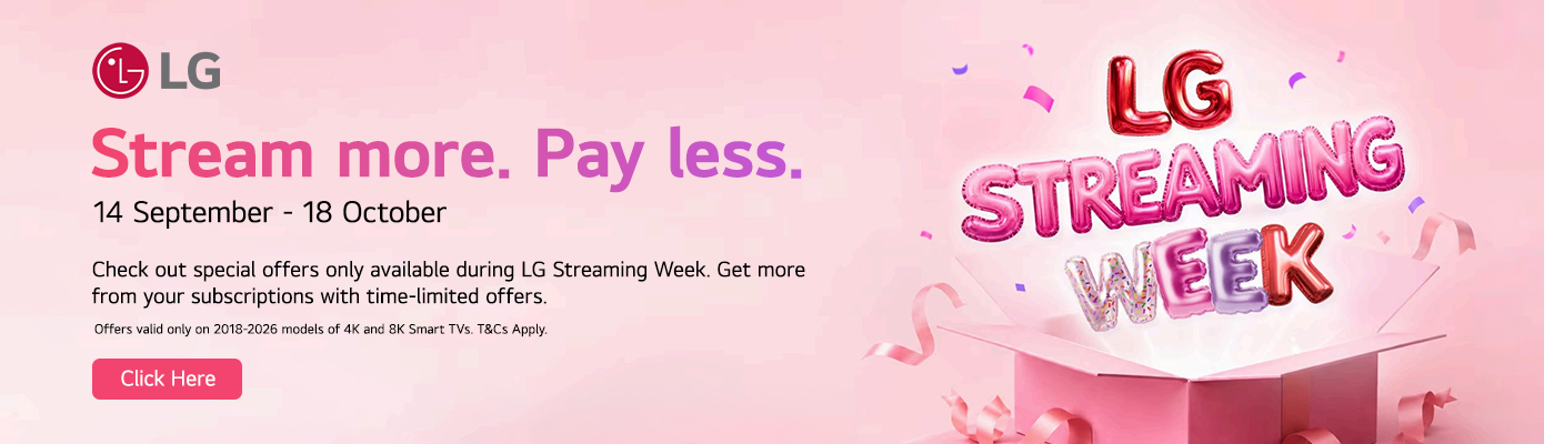 LG Streaming week offer Sep 2026