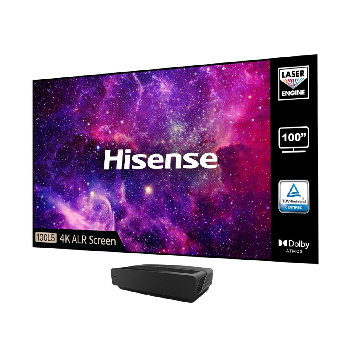 Hisense 100L5FTUKD12 100&quot; L5 Laser 4K HDR Smart TV (2022)