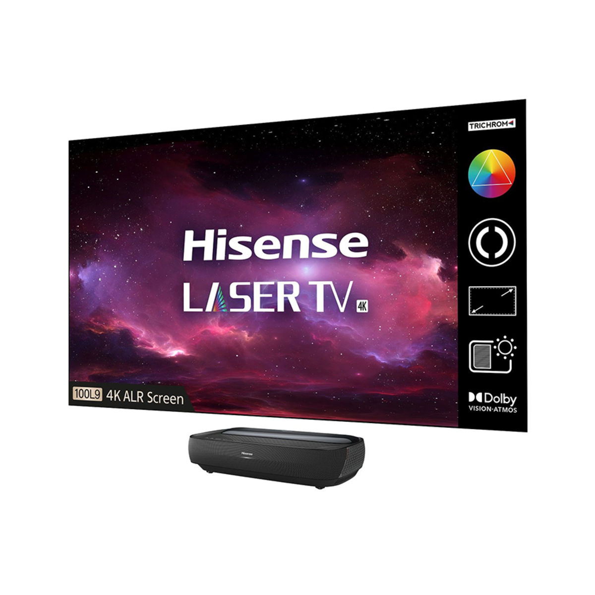 Hisense 100L9GTUKD12 100 L9 4K HDR Smart Laser Projector TV (2022)