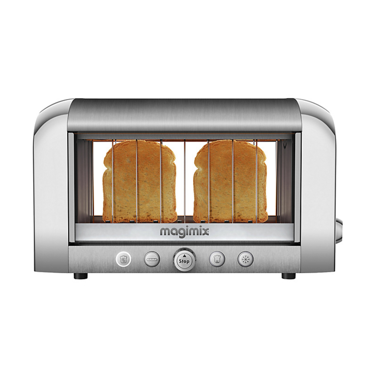 Magimix 11526 TOASTER 2-Slice Vision Toaster with Glass Window, Stainless S