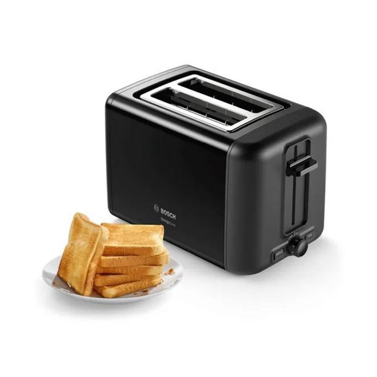 Bosch TAT3P423GB 2 Slice Toaster, Black