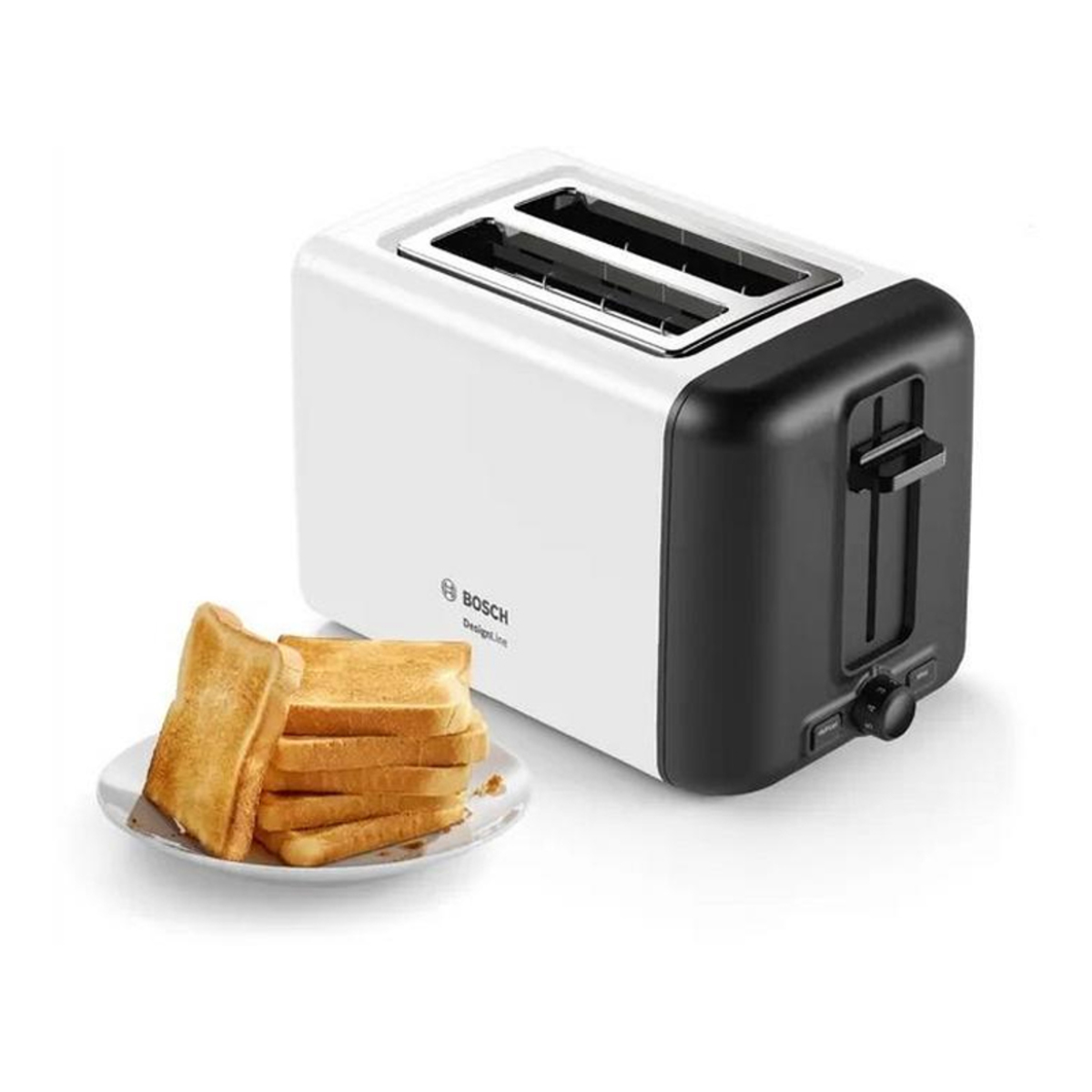 Bosch TAT3P421GB 2 Slice Toaster, White