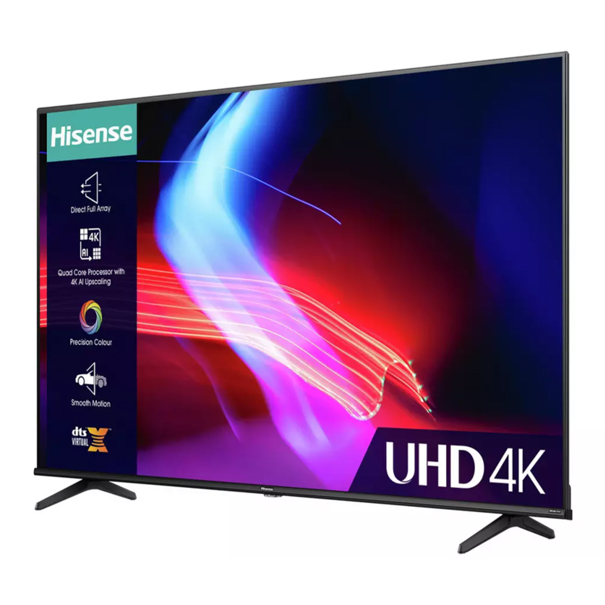 Hisense 43A6KTUK 43 A6K 4K Ultra HD Smart TV with Dolby Vision (2023)
