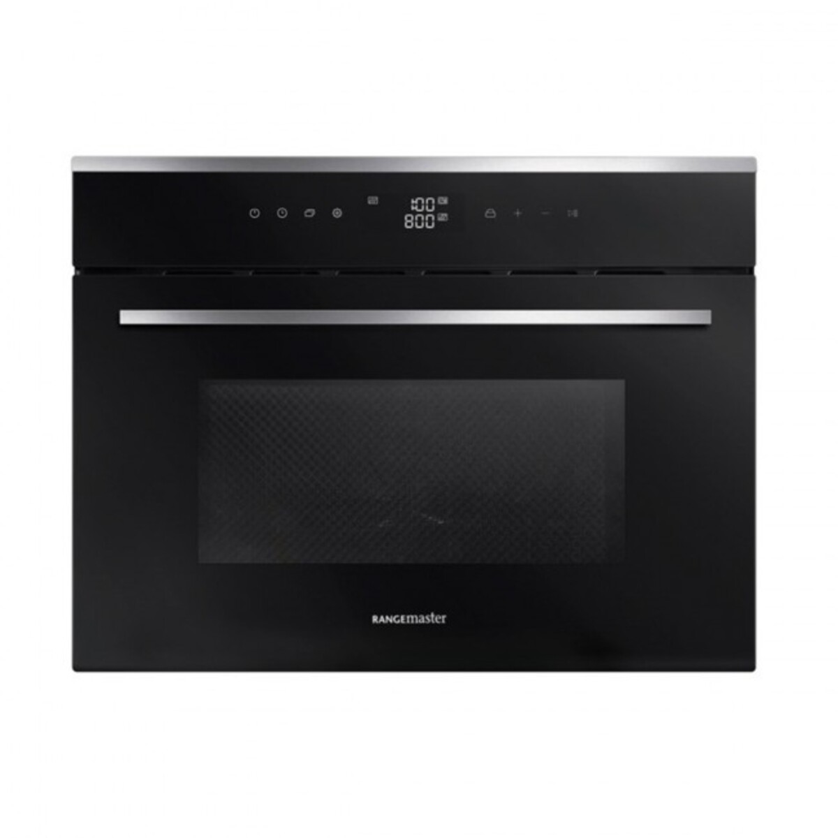 Rangemaster RMB45MCBL/SS (11230) 45cm Built-in Microwave Combi Oven, Black/Stainless