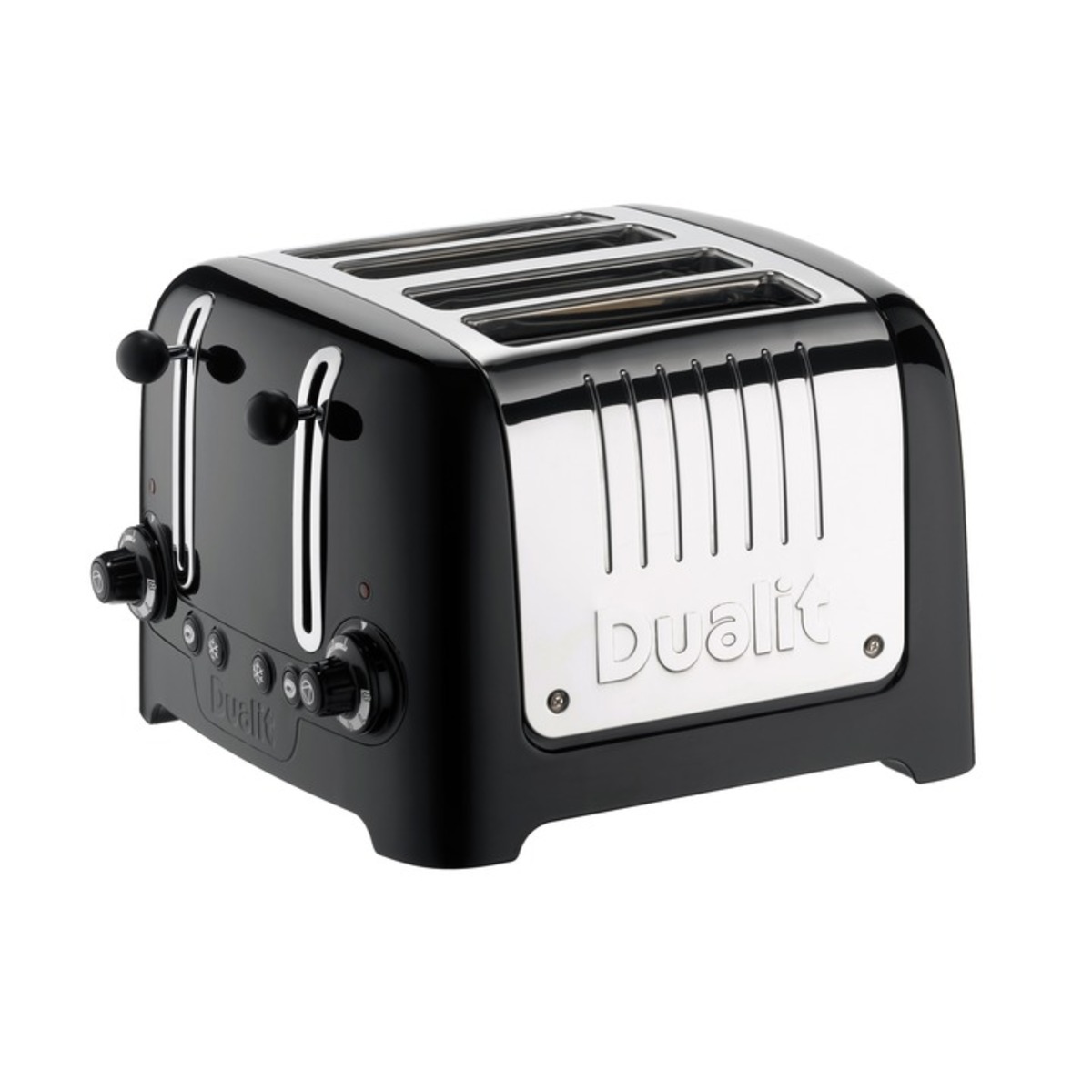 Dualit 46205 4 Slot Lite Toaster, Black Gloss