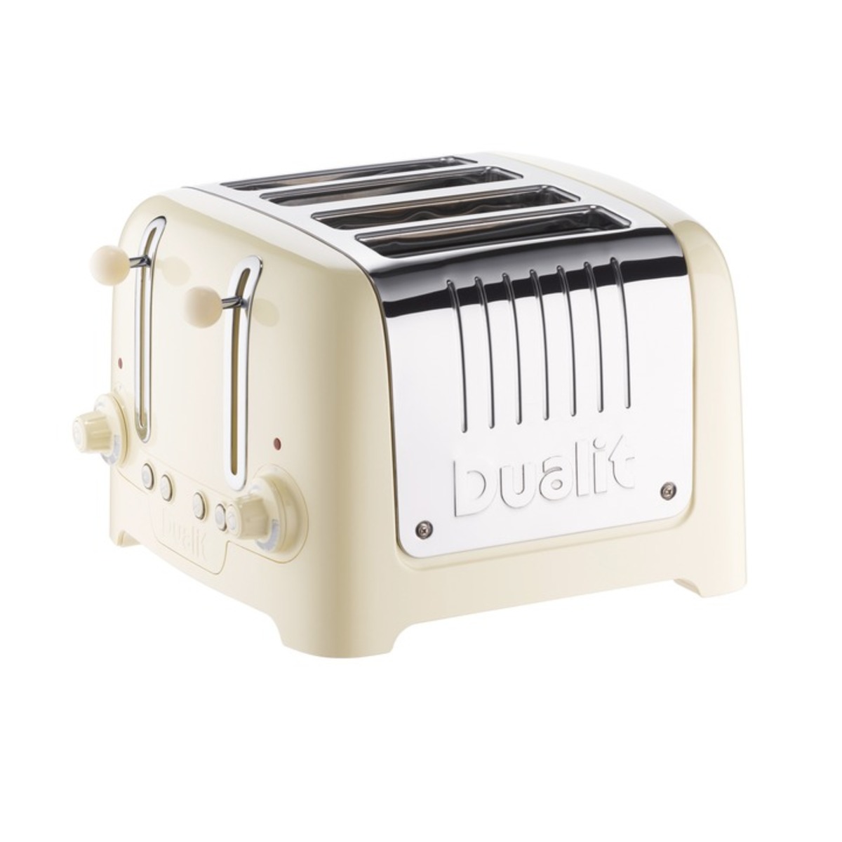 Dualit 46202 4 Slot Lite Toaster, Gloss Cream