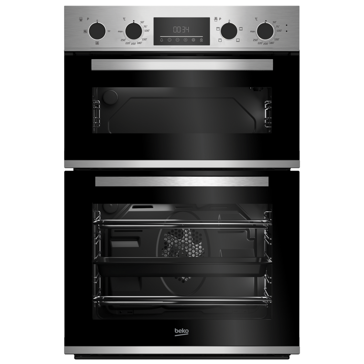Beko CDFY22309X 60cm A Rated Built In Electric Double Oven