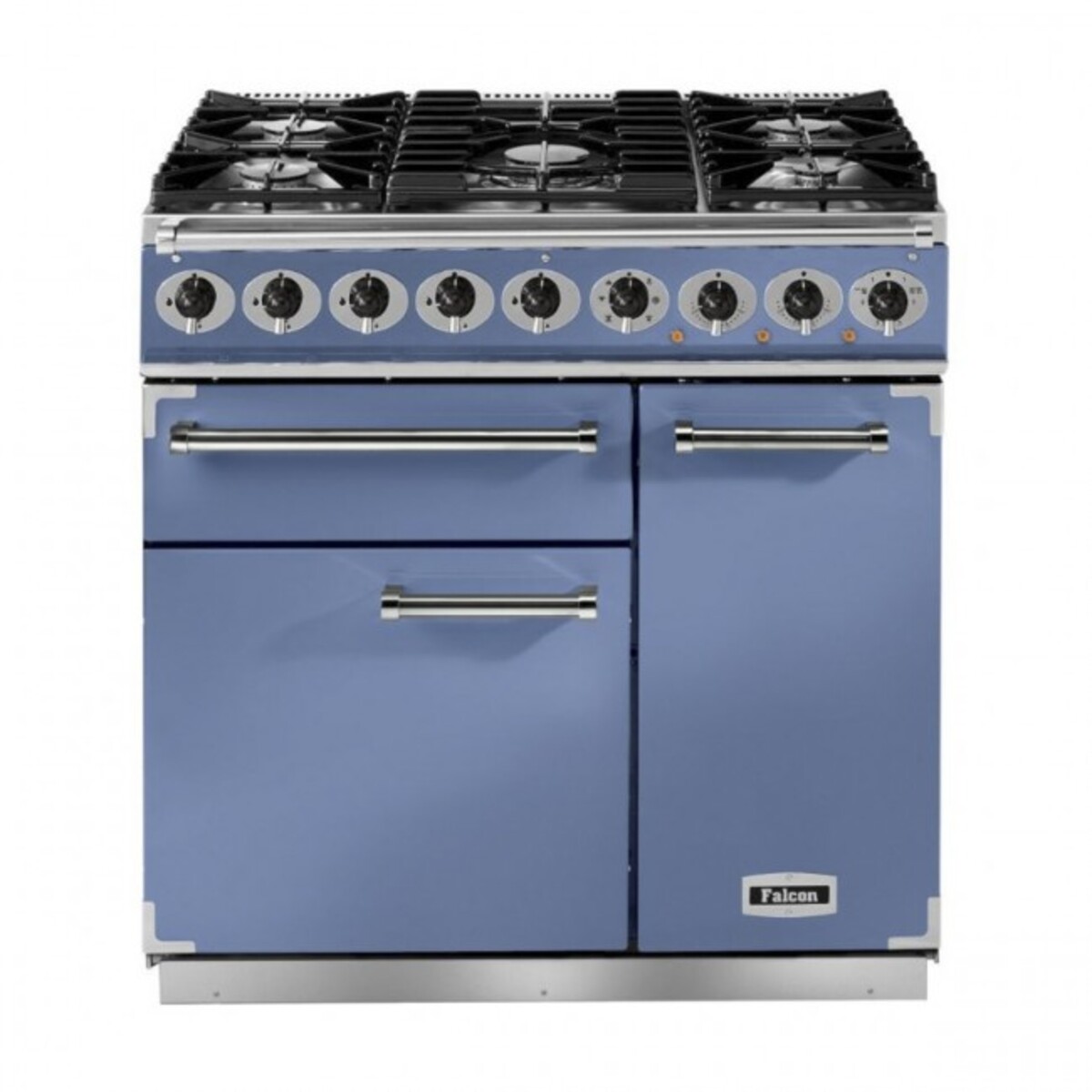 FALCON F900DXDFCANM 80850 - 90cm Deluxe Dual Fuel Range Cooker, China Blue