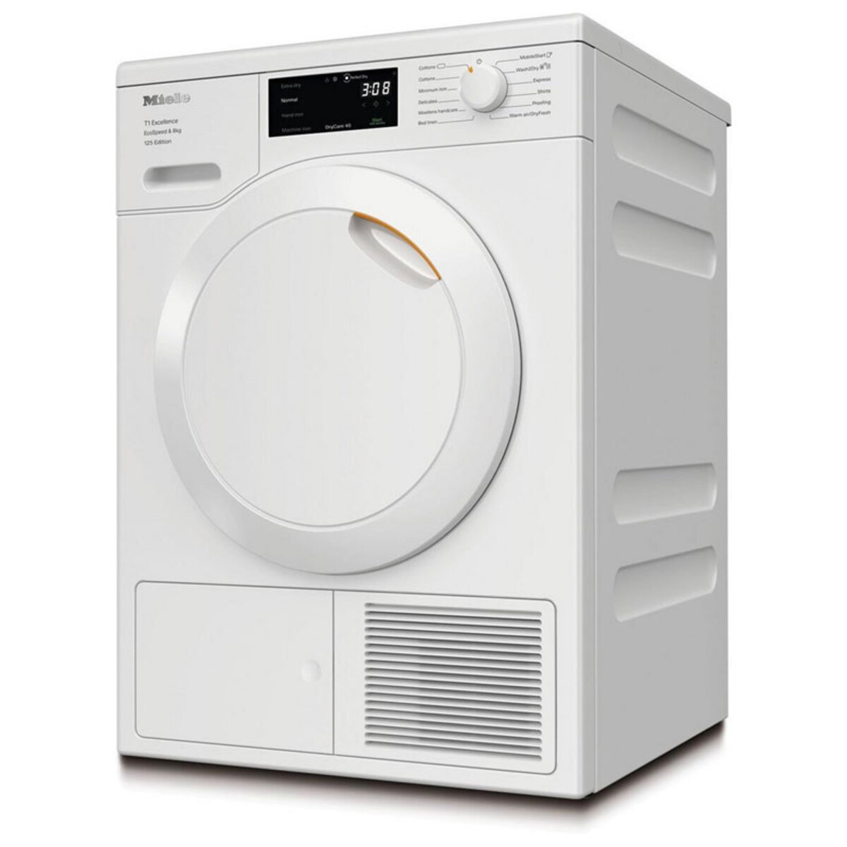 MIELE TEC665WP 8kg Heat Pump Tumble Dryer - Lotus White