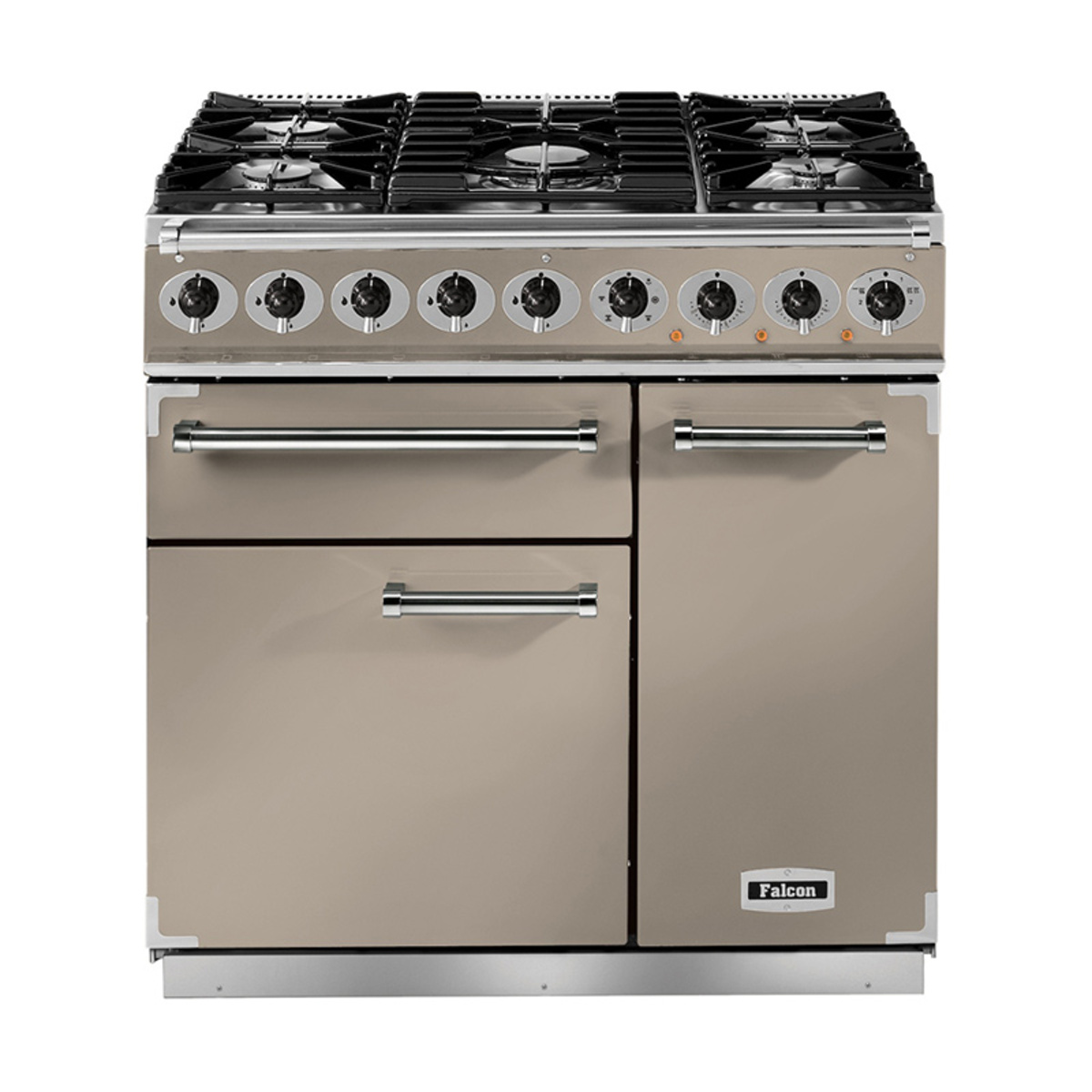FALCON 115300 (F900DXDFFN/NM) 90cm Deluxe Dual Fuel Range Cooker, Fawn/N