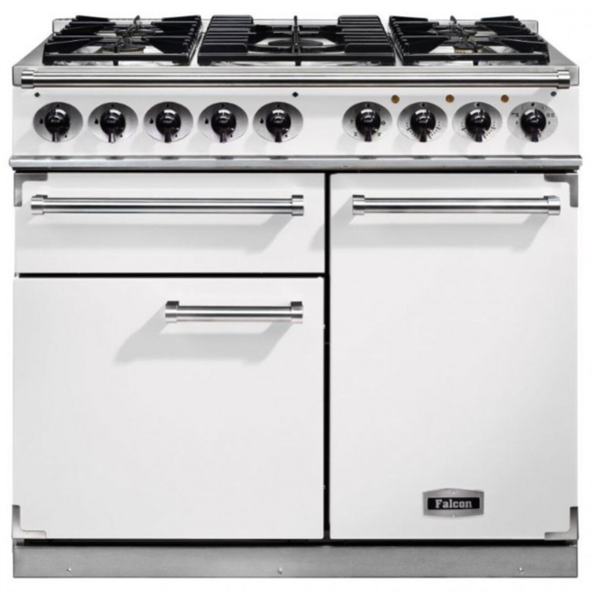 FALCON F1000DXDFWHNM 98650 - 100cm Deluxe Range Cooker, White Finish