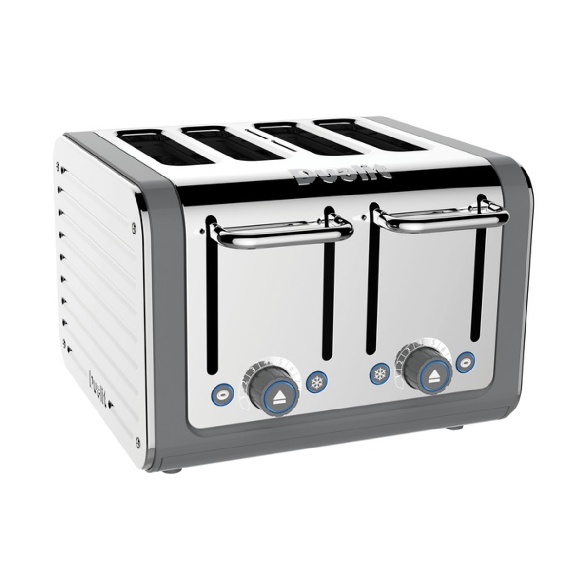 Dualit 46526 ARCHITECT 4 Slot Toaster, Grey/Stainless Steel