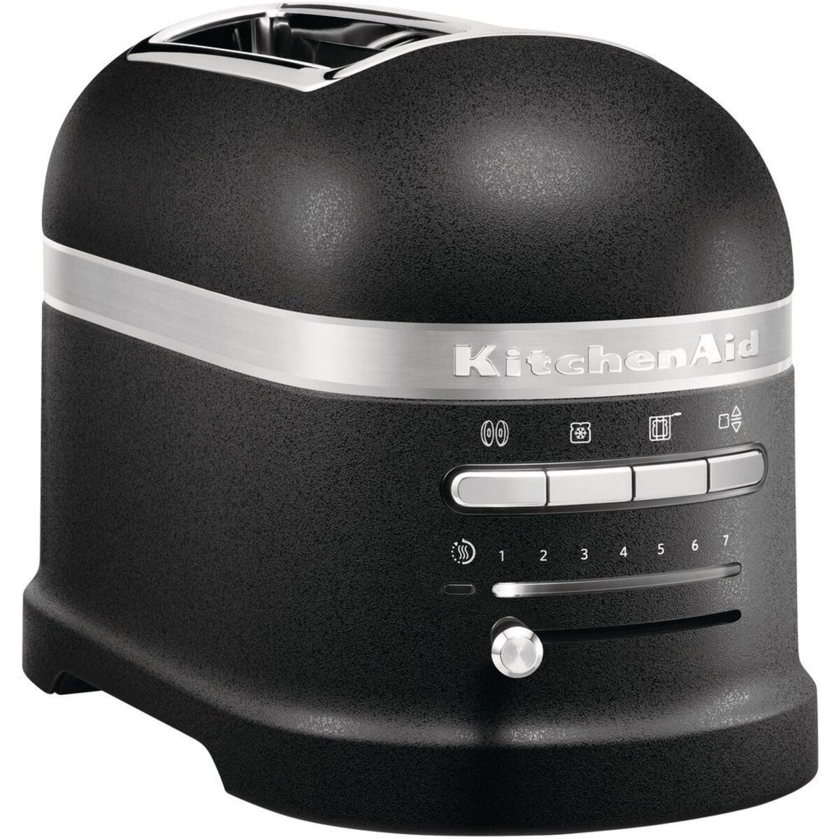 Image of KitchenAid 5KMT2204BBK ARTISAN 2-Slot Toaster, Cast Iron Black