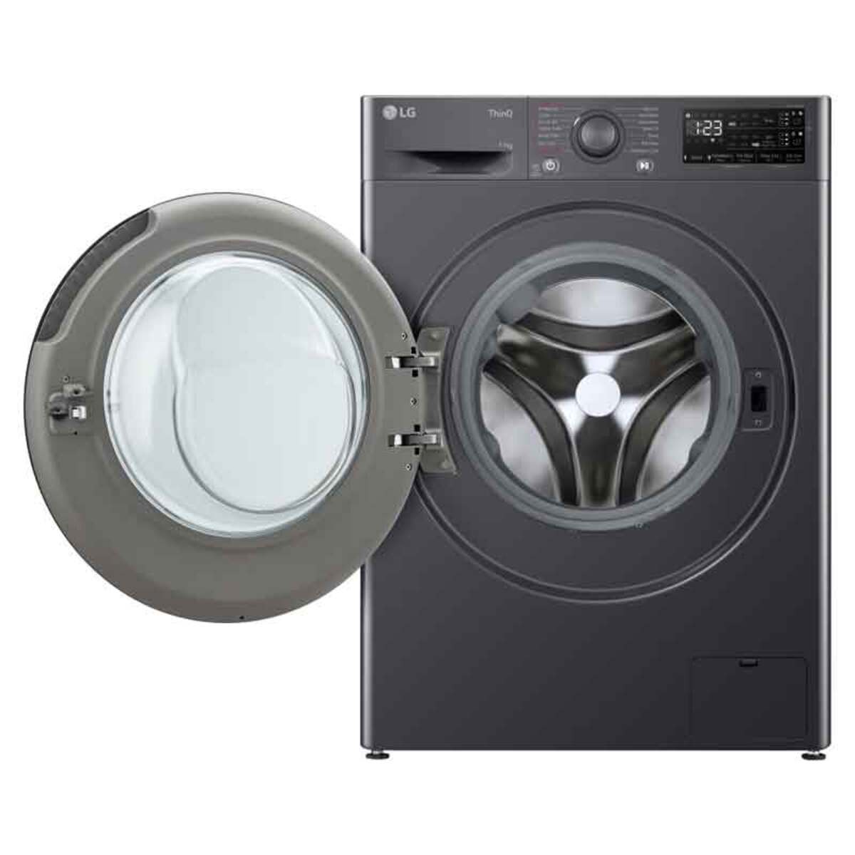 LG F4Y511GBLA1 A Rated 11kg 1400 RPM Washing Machine, Grey