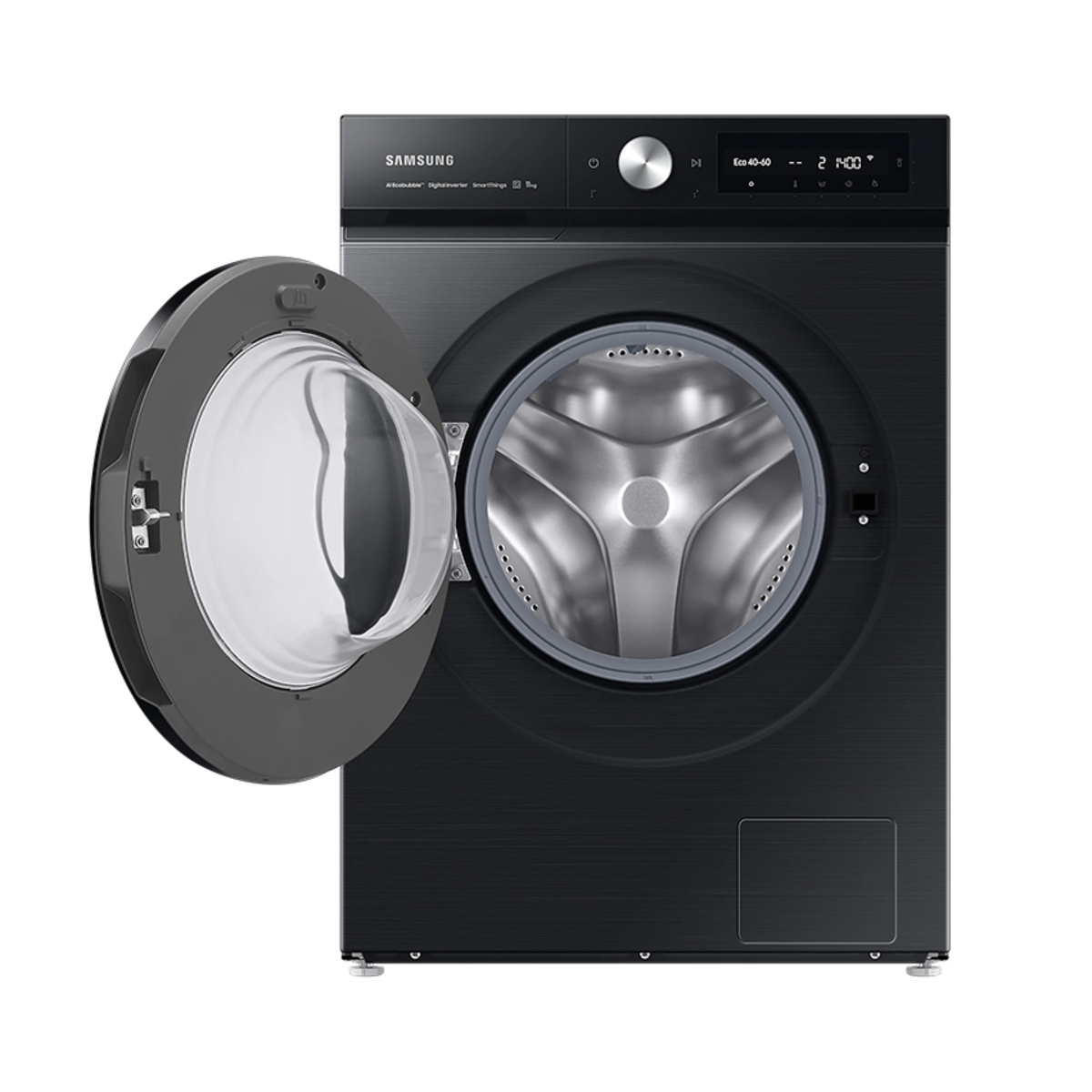 Samsung WW11BB744DGBS1 A Rated 11kg 1400 Spin Ecobubble Washing Machine, Black