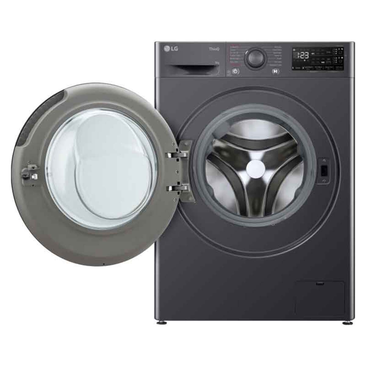 LG F4Y509GBLA1 A Rated 9kg 1400 RPM Washing Machine, Grey