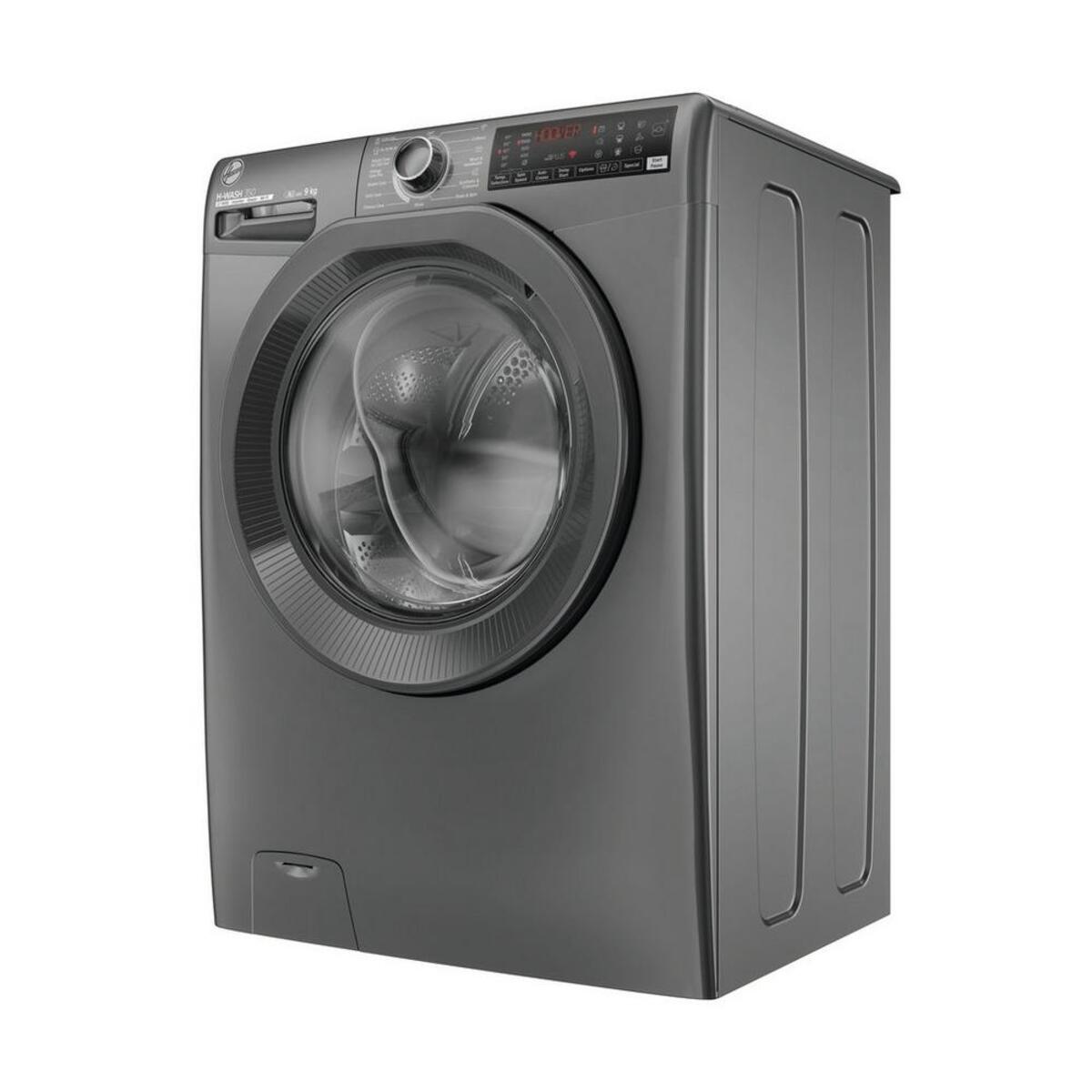 Hoover H3WPS496TMRR6 A Rated 9kg 1400 Spin Washing Machine Graphite