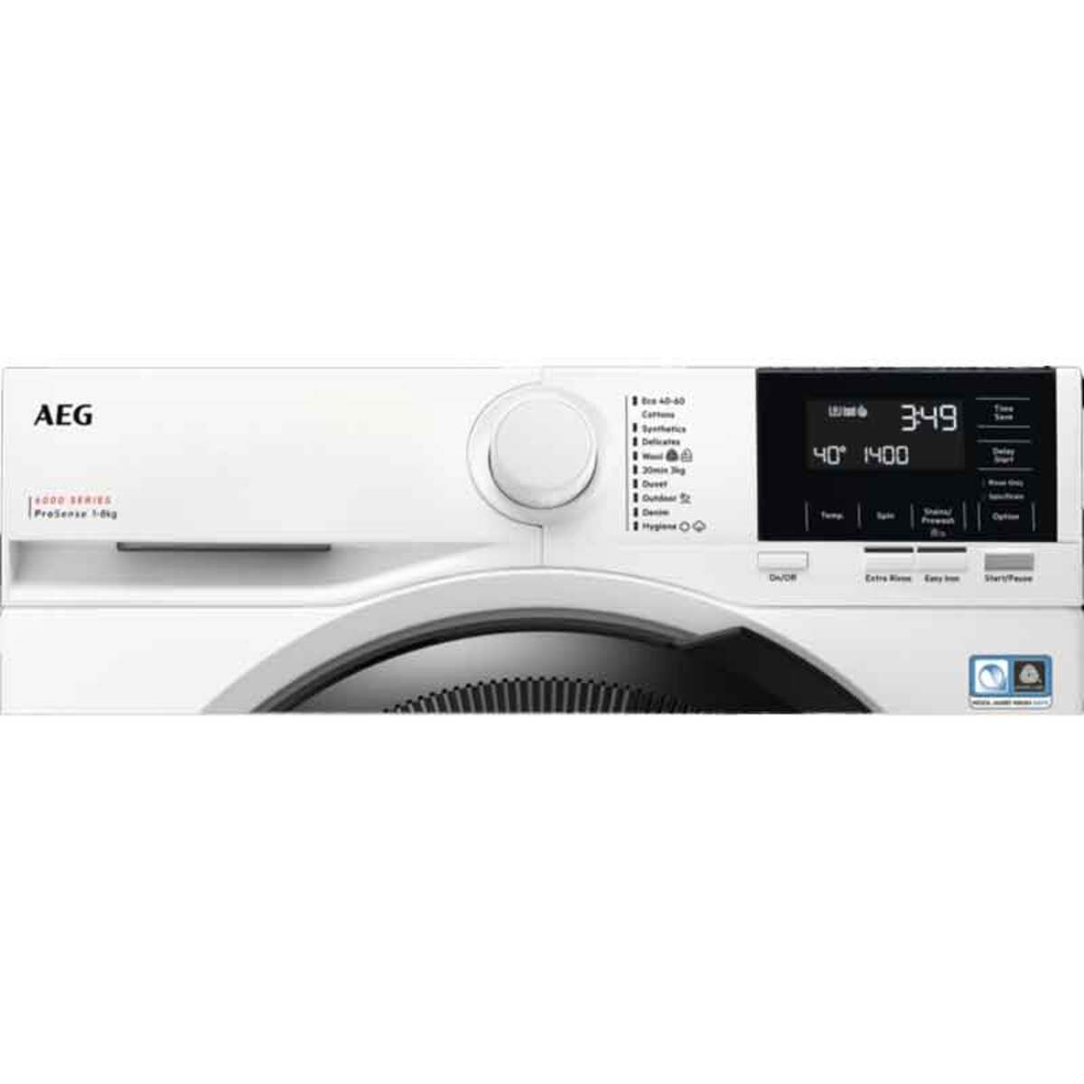 AEG LFR61842B A rated 8kg 1400 Spin Washing Machine in White