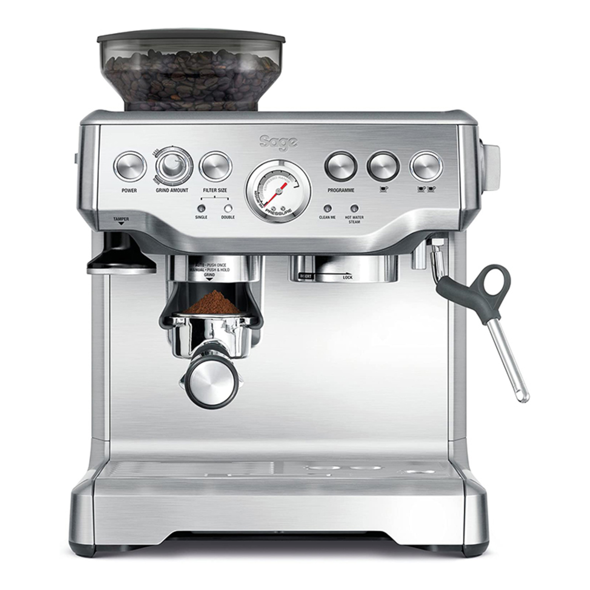 Sage BES875UK Barista Express Espresso Coffee Machine, Stainless