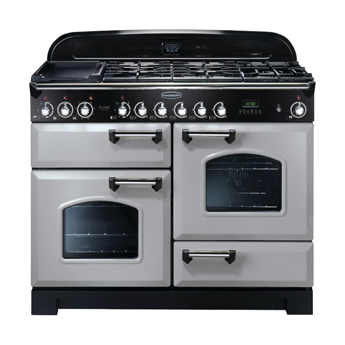 Rangemaster 100650 (CDL110DFFRP/C) CLASSIC DELUXE 110cm Dual Fuel Cooker in Royal P/C