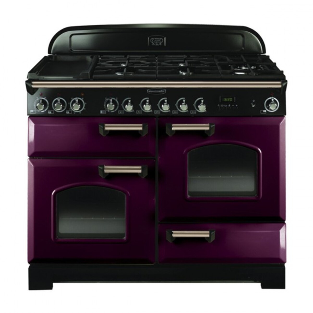 Rangemaster CDL110DFFCY/B CLASSIC DELUXE 110cm Dual Fuel Range Cooker Cranberry B