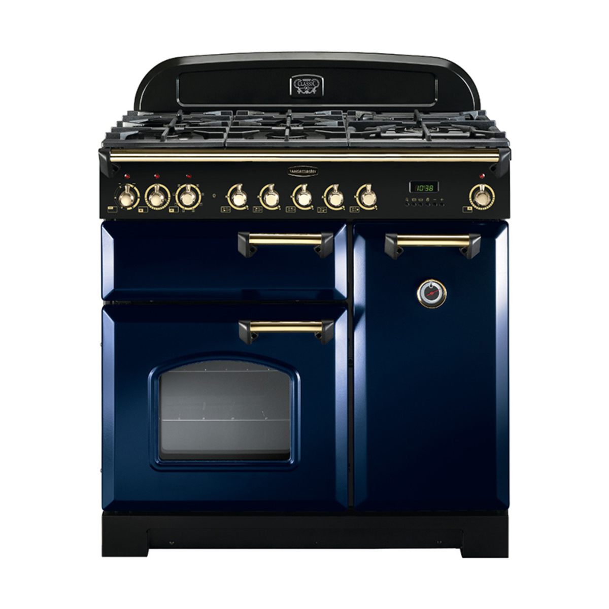 Rangemaster 113540 (CDL90DFFRB/B) CLASSIC DELUXE 90cm Dual Fuel Cooker