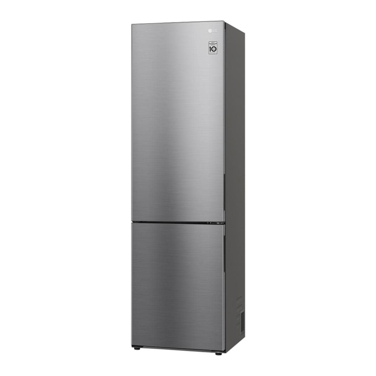 LG GBB62PZGCC1 C Rated 384L 60cm Tall Fridge Freezer, Shiny Steel