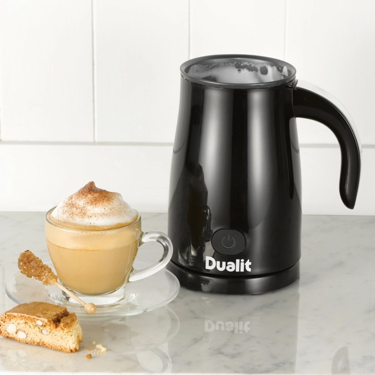 Photos - Coffee Maker Dualit 84135 Cordless 320ml Milk Frother, Black 
