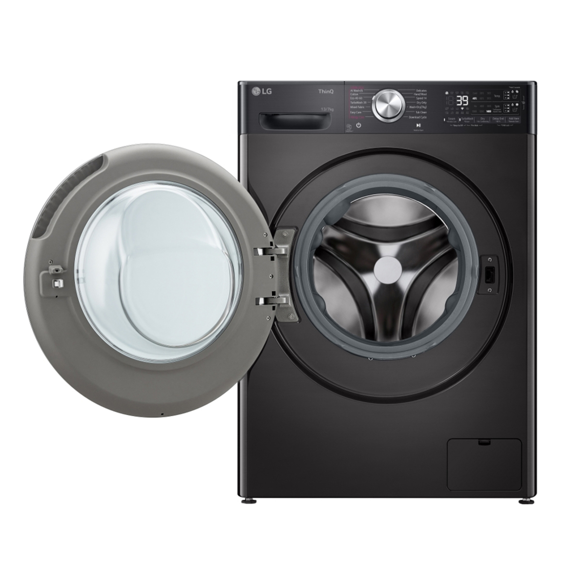 Image of LG FWY937BCTA1 D Rated 13kg / 7kg, 1400rpm, Washer Dryer, Black