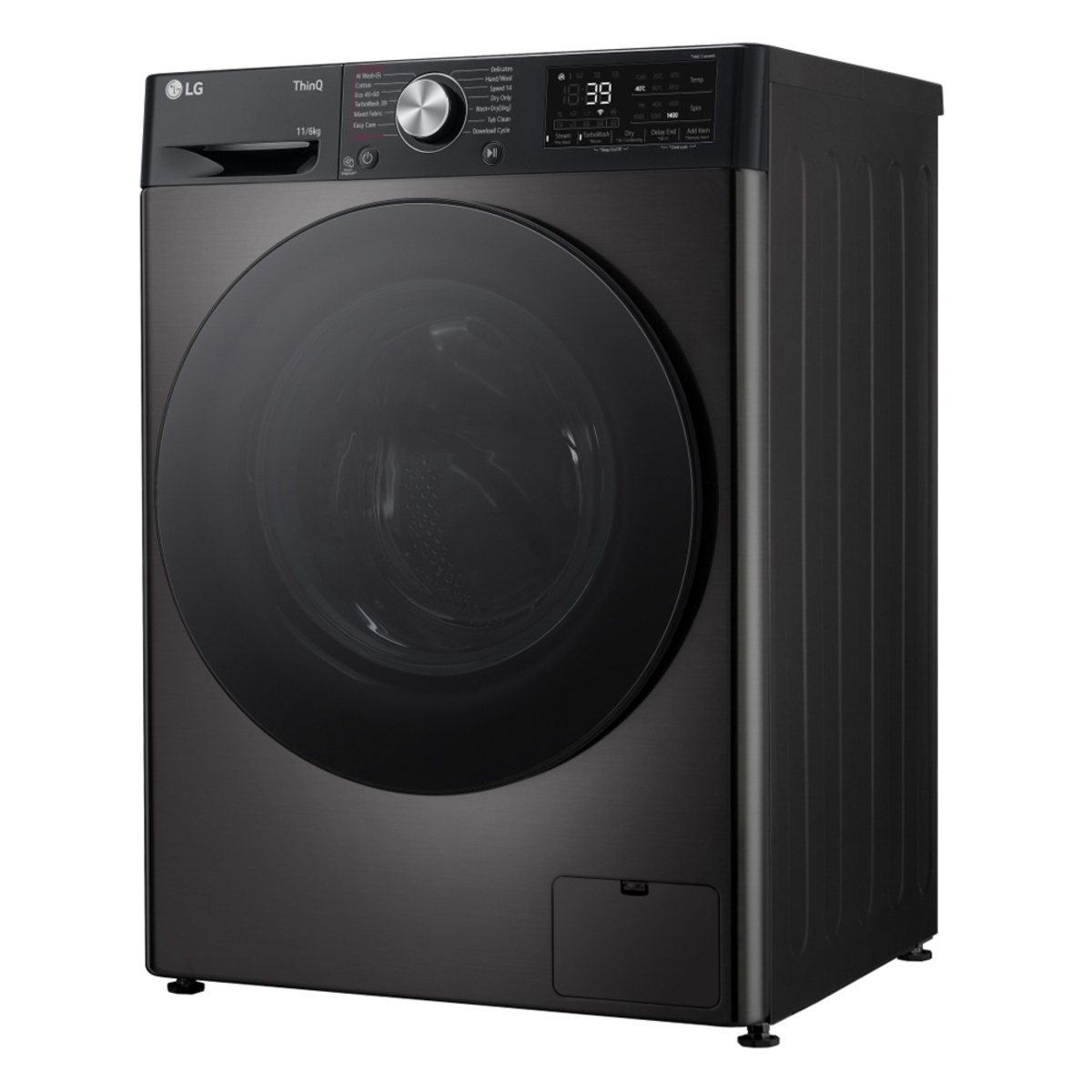 Image of LG FWY916BBTN1 D Rated 9kg / 6kg, 1400 Spin Washer Dryer, Black