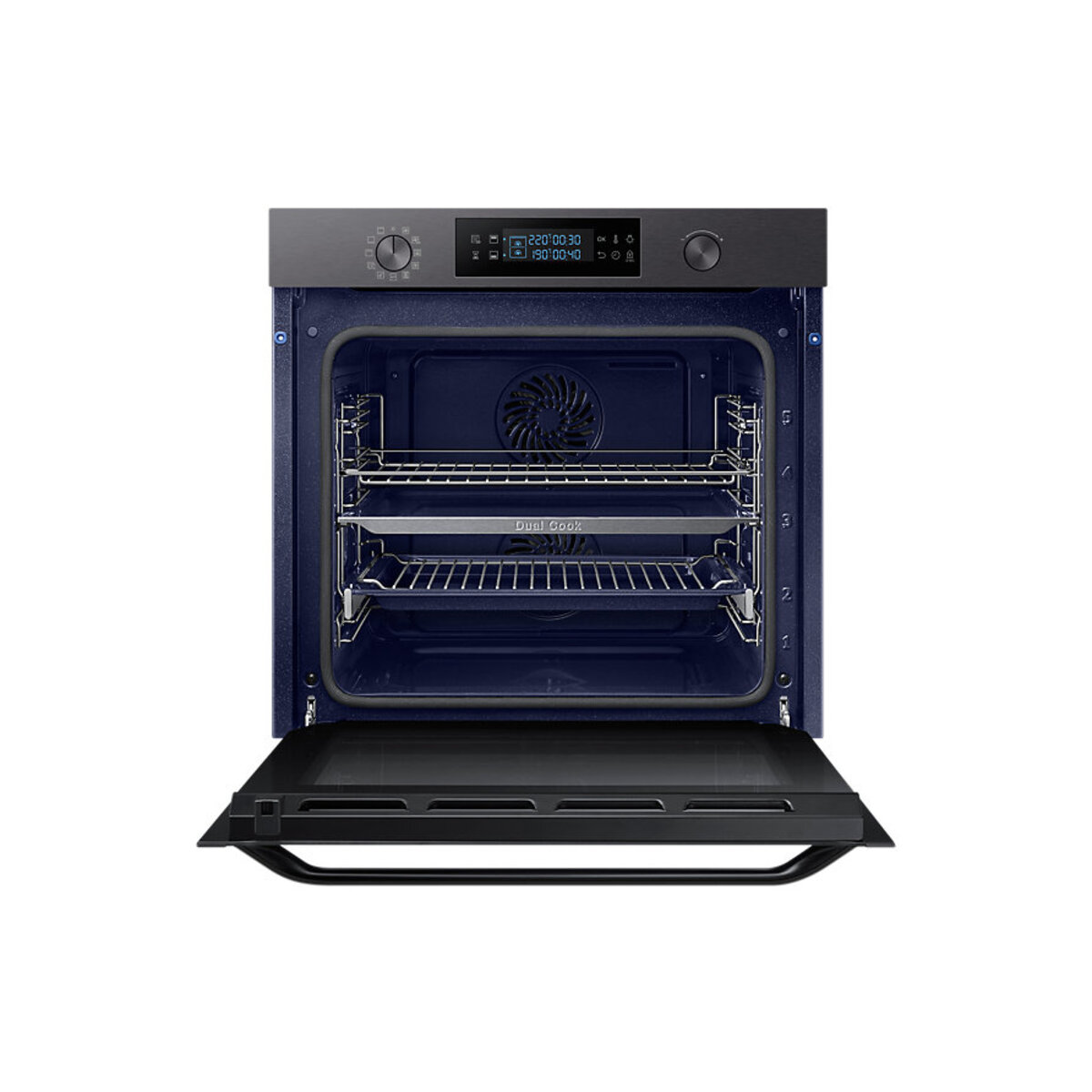Samsung NV75K5571RM Electric Oven with Dual Cook, 75 Litre Capacity in Blk