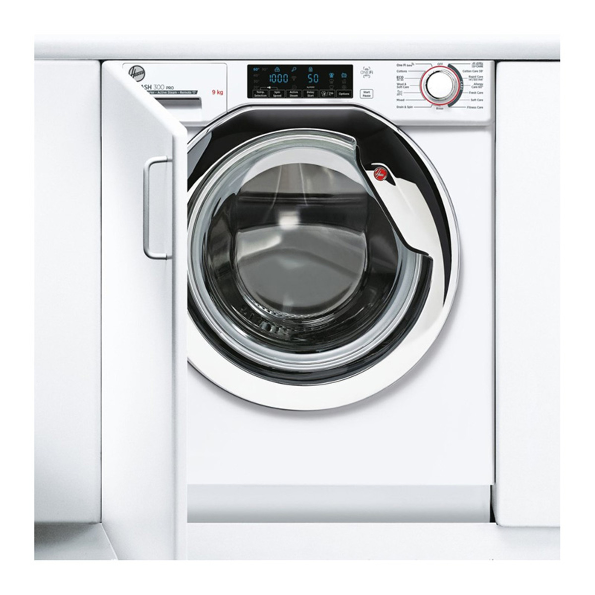 Hoover HBWOS69TMCE H-Wash 300 9kg Integrated Washing Machine, White
