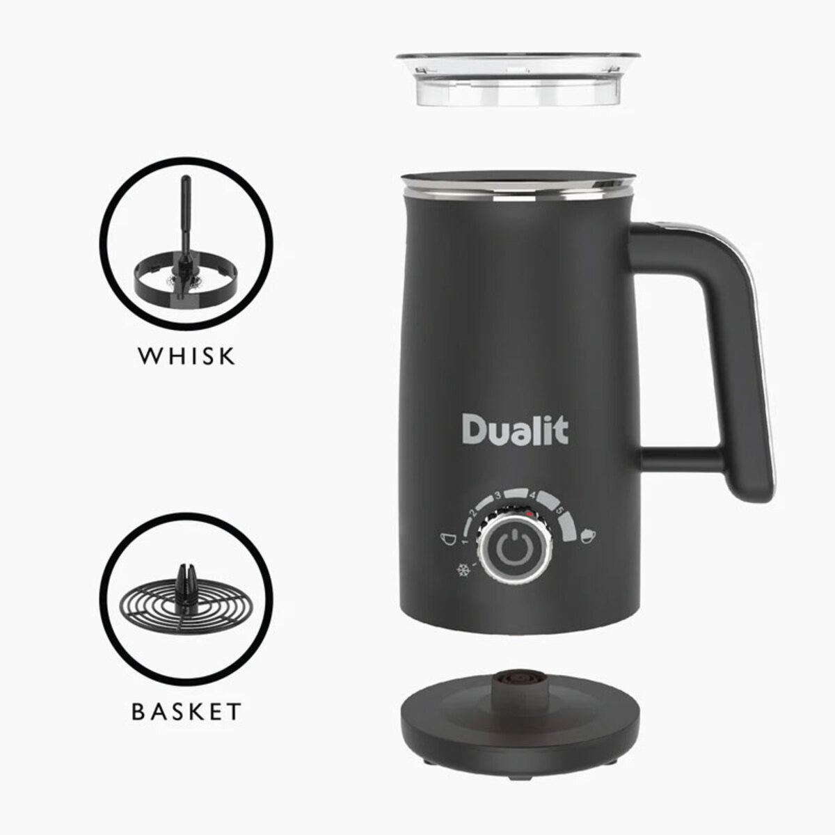 Dualit 84150 Milk Frother Max 580ml, Black
