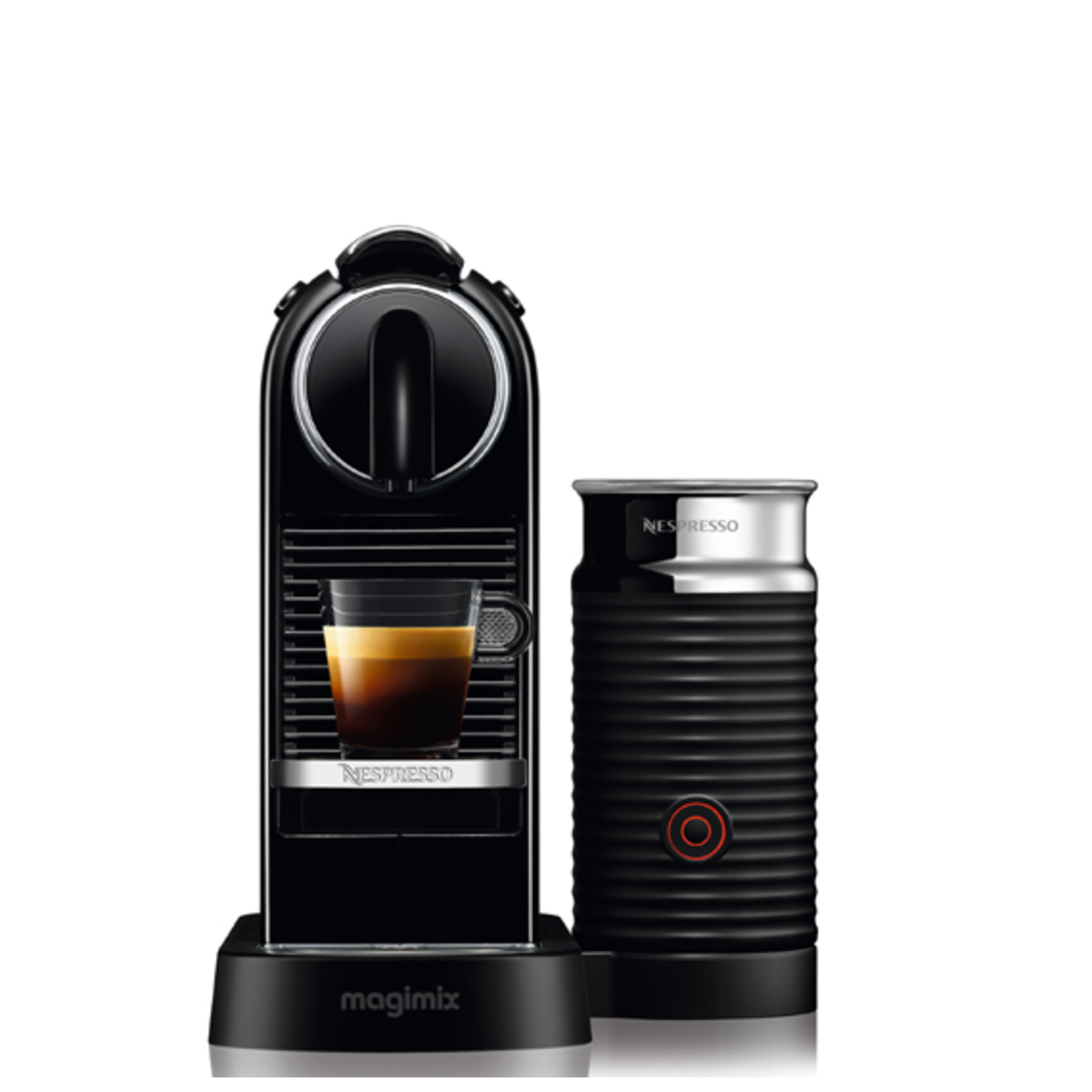 Magimix 11317 BLACK Nespresso CITIZ &amp; Milk Coffee Machine, aeroccino 3, Blk