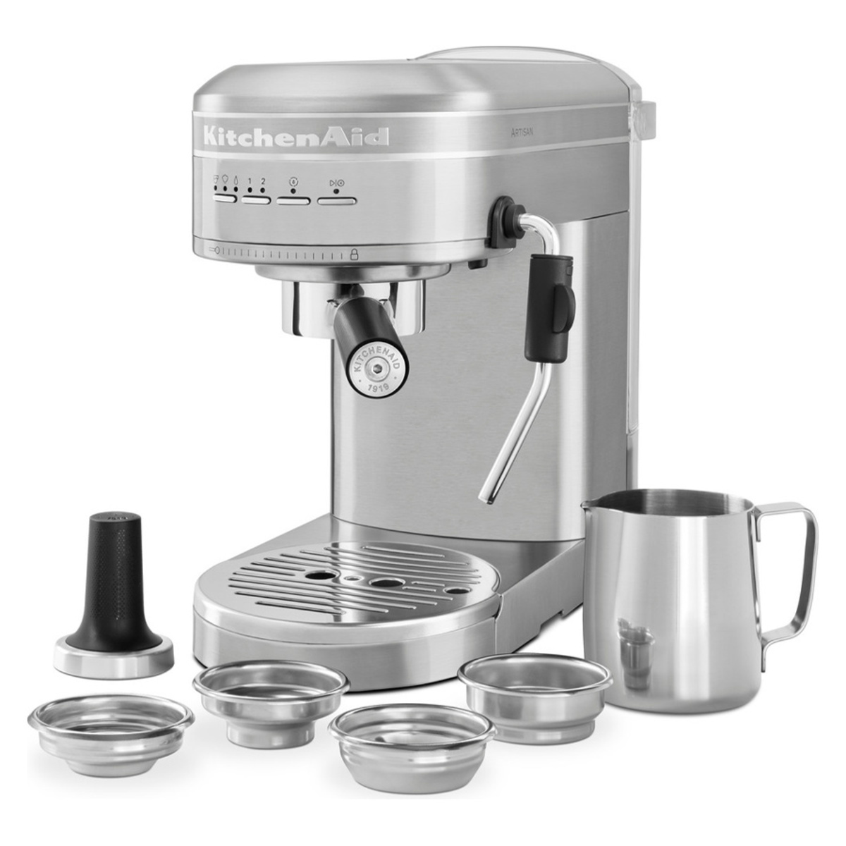 KitchenAid 5KES6503BSX Semi Auto Espresso Artisan Machine, Stainless Steel