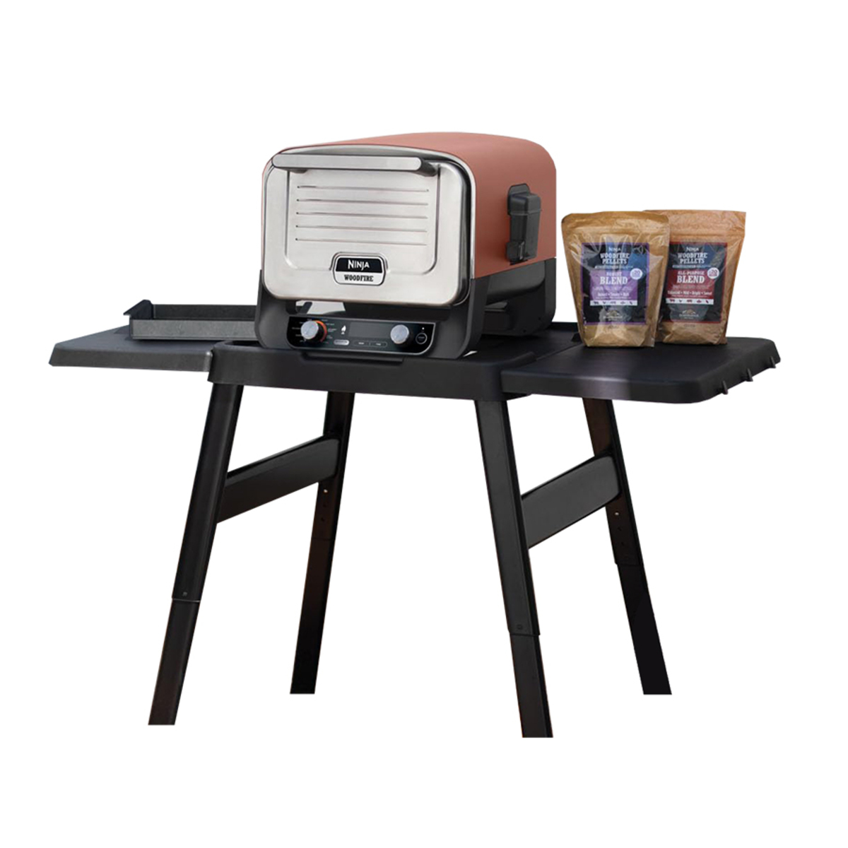 Ninja OO101UKKIT Woodfire Electric Outdoor Oven, Artisan Pizza Maker Kit
