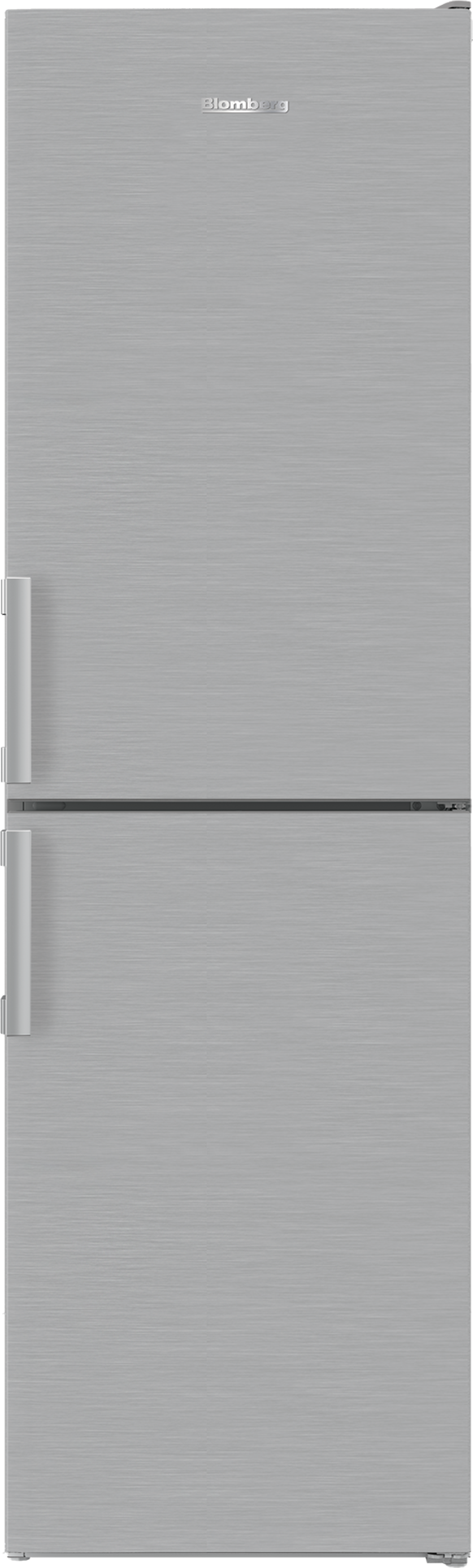 Blomberg KGM4553PS F Rated 55cm Frost Free Fridge Freezer, Stainless Steel