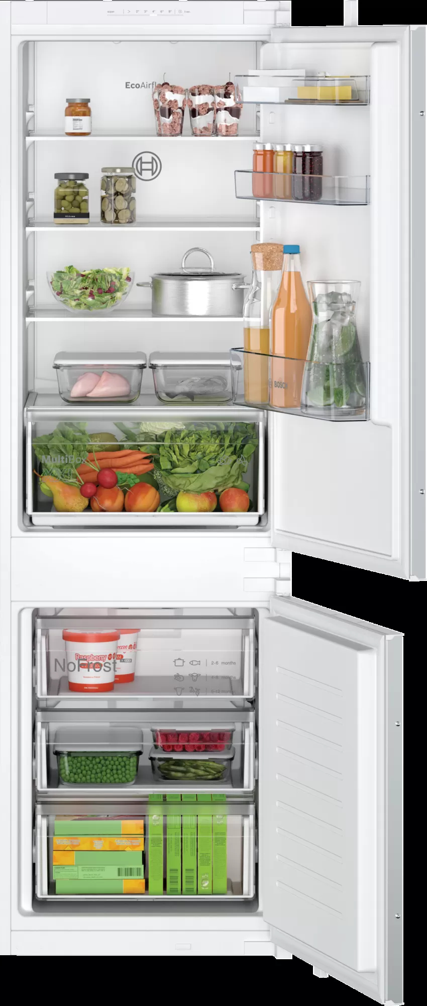 Bosch KIN86NSE0G 54.1cm 60/40 Integrated Frost Free Fridge Freezer