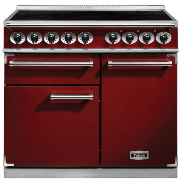 100140 - 100cm Deluxe Induction Range Cooker, Red