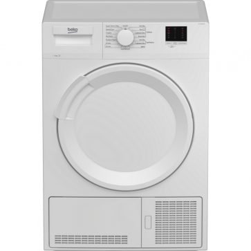 B Rated 8kg Condenser Tumble Dryer White