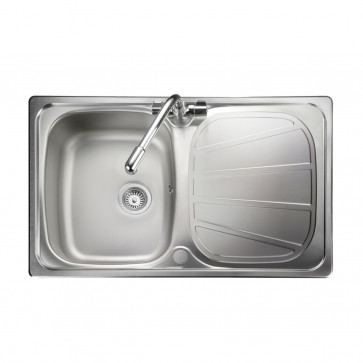 Baltimore Stainless Steel Inset Sink 1 Bowl Compact