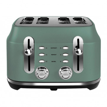 Classic 4 Slice Toaster, Mineral Green