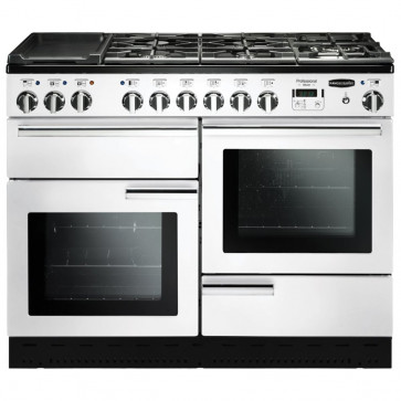 PROFESSIONAL DELUXE 110cm Dual Fuel Cooker, White