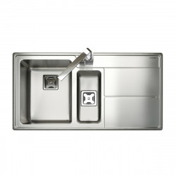 Arlington Stainless Steel Inset Sink 1.5 Bowl, Polished