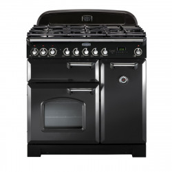 CLASSIC DELUXE 90cm Dual Fuel Cooker, Charcoal Black
