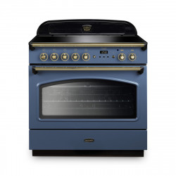 Classic FX 90cm Induction Cooker, Stone Blue, Brass