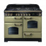 110cm CLASSIC DL DF Fuel Range Cooker Olive Green/Brass