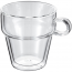 250ml Double Walled Glassware, 2 Piece Coffee Mug Set