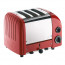 3 Slot Classic Vario AWS Toaster, Red