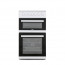 50cm Electric Cooker with Double Oven, White